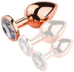 MyPlayToys Bijou PinkyGold - átlátszó prémium anális kényeztető - szexvital