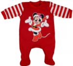  Hosszú ujjú karácsonyi rugdalózó - Piros Minnie