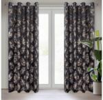 EUROFIRANY Gloria bársony sötétítő függöny Fekete/pezsgő 140x250 cm