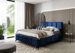 VOX bútor Mystery magas fejtámlás franciaágy 160x200 Kék
