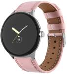  LEATHER Bőrszíj Google Pixel-hez Watch3 45mm rózsaszín