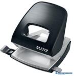 Leitz Lyukasztó, kétlyukú, 30 lap, fém, LEITZ "Nexxt Style, szaténfekete (E50060094) - kecskemetirodaszer