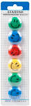 STARPAK Smiley, emoji mágnes szett, 6 db-os, színes (STK-378347)