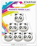 STARPAK Pandás mágnes szett, 6 db-os (STK-398962)