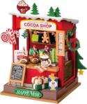 Rolife Puzzle 3D, Minicasuta Magazinul de cacao, Lemn, RoLife, 87 piese
