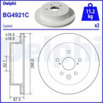 DELPHI Tarcza Ham. Lexus Is Iii 13- Tyl (bg4921c)
