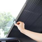 CARGUARD Parasolar auto retractabil 150 x 70cm - CarGuard (PAR001) - automag