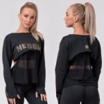 NEBBIA - Mesh hosszú ujjú póló 805 (black) (XS) - NEBBIA