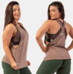 NEBBIA - Női laza trikó FEELING GOOD 419 (brown) (M) - NEBBIA
