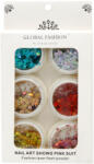 Pauco Set 6 decoratiuni, Paiete multicolore pentru unghii