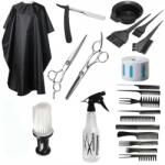 Pauco Set Accesorii si Ustensile Frizerie Coafor Foarfeca Tuns Filat Manta Brici