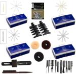 Pauco Set Kit Frizerie/Coafor Complet Superb cu 10 piepteni de Par, Ace, Agrafe