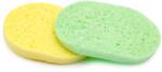 Pauco Set 2 bucati, burete pentru curatat fata, oval, verde/galben
