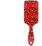 Pauco Perie pentru par, dreptunghiulara, Leopard, Rosie