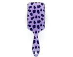 Pauco Perie pentru par, dreptunghiulara, Leopard, Mov