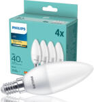 Philips Set 4x LED bec 40W B35 E14 WW FR ND 4PF/6 DISC