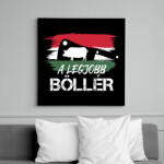 printfashion A legjobb böllér - Vászonkép - Fekete (6661513)