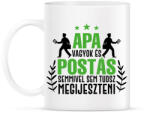 printfashion Apa vagyok és postás - Bögre - Fehér (9012992)