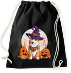 printfashion Corgi halloween - Sportzsák, Tornazsák - Fekete (5532528)