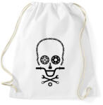 printfashion Bike Skull - Sportzsák, Tornazsák - Fehér (1646847)