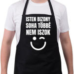 printfashion SOHA TÖBBÉ NEM ISZOK - Kötény - Fekete (11434690)