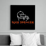 printfashion Duck (Bud) Spencer - Vászonkép - Fekete (7579059)
