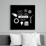 printfashion Mérnök vagyok - Vászonkép - Fekete (15578294)