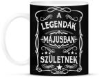 printfashion A legendák májusban születtek - Bögre - Fekete (7412536)