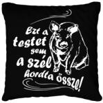 printfashion ezt az testet-malac2 - Párnahuzat, Díszpárnahuzat - Fekete (14239142)