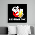 printfashion Legényirtok - Vászonkép - Fekete (7268159)