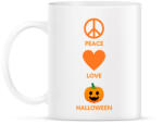 printfashion Peace Love Halloween - Bögre - Fehér (14082152)