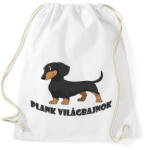 printfashion Tacskó Plank - Sportzsák, Tornazsák - Fehér (5420355)