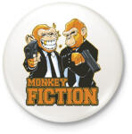printfashion Monkey Fiction - Kitűző, hűtőmágnes - Fehér (14026452)