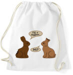 printfashion Csokinyulak - fáj a seggem - Sportzsák, Tornazsák - Fehér (4102627)
