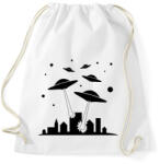 printfashion UFO invázió - Sportzsák, Tornazsák - Fehér (1766795)
