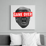 printfashion Game Over Trump Design - Vászonkép - Fehér (6637961)