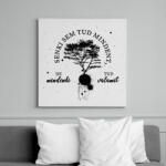 printfashion Senki sem tud mindent - Vászonkép - Fehér (7547853)