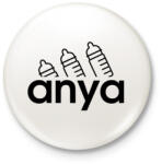 printfashion Anya - Kitűző, hűtőmágnes - Fehér (3924920)