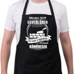 printfashion Legjobbak lesznek kőművesek - Kötény - Fekete (4931579)