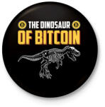 printfashion BITCOIN 4 EVER 73 - Kitűző, hűtőmágnes - Fekete (6205939)