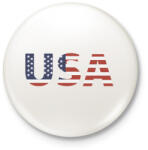 printfashion usa - Kitűző, hűtőmágnes - Fehér (4652596)