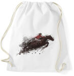 printfashion Watercolor Horse race - Sportzsák, Tornazsák - Fehér (1617242)