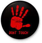 printfashion Ne érj hozzám - Kitűző, hűtőmágnes - Fekete (3096118)