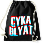 printfashion Cyka Blyat - Sportzsák, Tornazsák - Fekete (2337904)