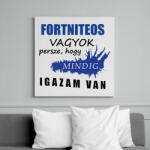 printfashion Fortniteos vagyok. . . - Vászonkép - Fehér (16287888)