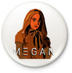 printfashion megan doll - Kitűző, hűtőmágnes - Fehér (13773311)