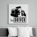 printfashion sofőr - Vászonkép - Fehér (6627644)