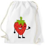printfashion Strawberry - Sportzsák, Tornazsák - Fehér (722200)