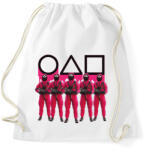 printfashion Squid game soldiers 3 - Sportzsák, Tornazsák - Fehér (5609476)