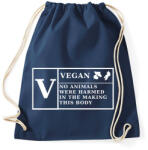 printfashion VEGAN - Sportzsák, Tornazsák - Sötétkék (1569580)